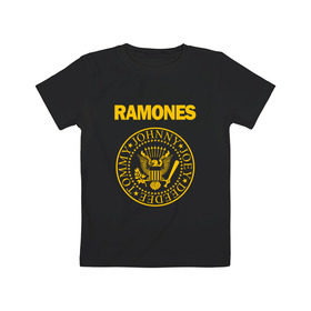 Детская футболка хлопок с принтом Ramones в Тюмени, 100% хлопок | круглый вырез горловины, полуприлегающий силуэт, длина до линии бедер | punk | punkrock | панк