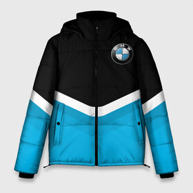Мужская зимняя куртка 3D с принтом BMW Black & Blue в Тюмени, верх — 100% полиэстер; подкладка — 100% полиэстер; утеплитель — 100% полиэстер | длина ниже бедра, свободный силуэт Оверсайз. Есть воротник-стойка, отстегивающийся капюшон и ветрозащитная планка. 

Боковые карманы с листочкой на кнопках и внутренний карман на молнии. | bmw | bu | collection | line | m5 | moto | motosport | rally | sport | авто | баварские | байкер | байкеры | беха | бмв | бумер | бэха | германия | гонки | гонщик | гонщики | заводы | лайн | м5 | машина | мото | моторные | мотоспорт