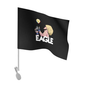 Флаг для автомобиля с принтом Хабиб Нурмагомедов в Тюмени, 100% полиэстер | Размер: 30*21 см | 05 | aka | eagle | khabib | mma | nurmagamedov | ufc | аварец | дагестан | мма | регион | самбо