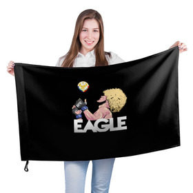 Флаг 3D с принтом Хабиб Нурмагомедов в Тюмени, 100% полиэстер | плотность ткани — 95 г/м2, размер — 67 х 109 см. Принт наносится с одной стороны | 05 | aka | eagle | khabib | mma | nurmagamedov | ufc | аварец | дагестан | мма | регион | самбо