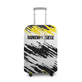 Чехол для чемодана 3D с принтом RAINBOW SIX SIEGE в Тюмени, 86% полиэфир, 14% спандекс | двустороннее нанесение принта, прорези для ручек и колес | cybersport | esports | pro league | r6 | rainbow | rainbow six | siege | six | армия | боевик | военные | война | игры | киберспорт | логотип | оперативники | радуга | шутер
