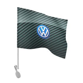 Флаг для автомобиля с принтом Volkswagen SPORT в Тюмени, 100% полиэстер | Размер: 30*21 см | 