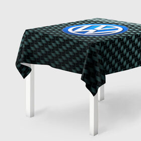 Скатерть 3D с принтом Volkswagen SPORT в Тюмени, 100% полиэстер (ткань не мнется и не растягивается) | Размер: 150*150 см | 