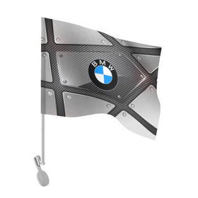 Флаг для автомобиля с принтом BMW metalic 2018 в Тюмени, 100% полиэстер | Размер: 30*21 см | 