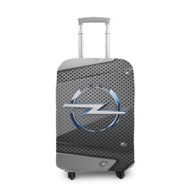 Чехол для чемодана 3D с принтом Opel metalic 2018 в Тюмени, 86% полиэфир, 14% спандекс | двустороннее нанесение принта, прорези для ручек и колес | 