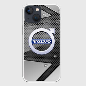 Чехол для iPhone 13 mini с принтом VOLVO metalic 2018 в Тюмени,  |  | auto | automobile | car | carbon | machine | motor | motor car | sport car | volvo | автомашина | бренд | вольво | легковой автомобиль | марка | спортивный автомобиль | тачка