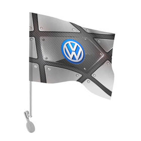 Флаг для автомобиля с принтом Volkswagen metalic 2018 в Тюмени, 100% полиэстер | Размер: 30*21 см | auto | automobile | car | carbon | machine | motor | motor car | sport car | volkswagen | автомашина | бренд | легковой автомобиль | марка | спортивный автомобиль | тачка