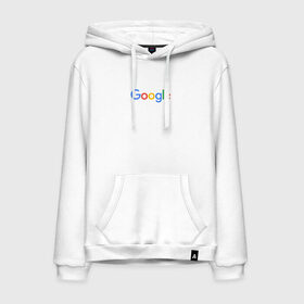 Мужская толстовка хлопок с принтом Google в Тюмени, френч-терри, мягкий теплый начес внутри (100% хлопок) | карман-кенгуру, эластичные манжеты и нижняя кромка, капюшон с подкладом и шнурком | google