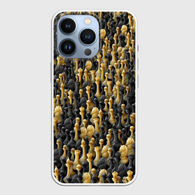 Чехол для iPhone 13 Pro с принтом Шахматы в Тюмени,  |  | игра | настолка | настольная | паттерн | пешка | толпа | ферзь | фигуры