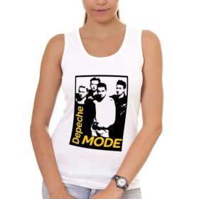 Женская майка хлопок с принтом Группа Depeche Mode в Тюмени, 95% хлопок, 5% эластан |  | depeche mode | альтернативный | вестник моды | депеш мод | депешмод | дэйв гаан | индастриал | мартин гор | музыка | новая волна | роза | рок | синти поп | электроник | энди флетчер