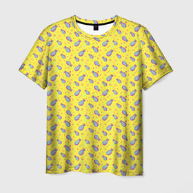 Мужская футболка 3D с принтом Ананас в Тюмени, 100% полиэфир | прямой крой, круглый вырез горловины, длина до линии бедер | Тематика изображения на принте: ананас | еда | фрукты