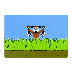 Магнитный плакат 3Х2 с принтом Duck Hunt в Тюмени, Полимерный материал с магнитным слоем | 6 деталей размером 9*9 см | Тематика изображения на принте: 8 bit | 8 бит | dendy | dog | duck | hunt | nes | nintendo | oldschool | pixel art | денди | игра | нинтендо | охота | собака