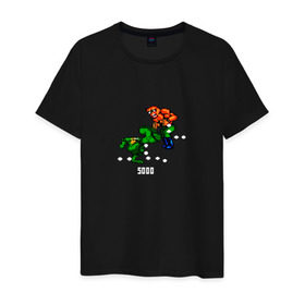 Мужская футболка хлопок с принтом Battletoads в Тюмени, 100% хлопок | прямой крой, круглый вырез горловины, длина до линии бедер, слегка спущенное плечо. | 8 bit | 8 бит | battletoads | dendy | nes | nintendo | oldschool | pixel art | денди | нинтендо