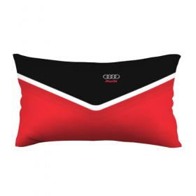 Подушка 3D антистресс с принтом Audi Black & Red в Тюмени, наволочка — 100% полиэстер, наполнитель — вспененный полистирол | состоит из подушки и наволочки на молнии | audi | ауди | кольца | красный | машина | черный