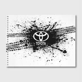 Альбом для рисования с принтом Toyota в Тюмени, 100% бумага
 | матовая бумага, плотность 200 мг. | auto | automobile | car | carbon | machine | motor | motor car | sport car | toyota | автомашина | бренд | легковой автомобиль | марка | спортивный автомобиль | тачка