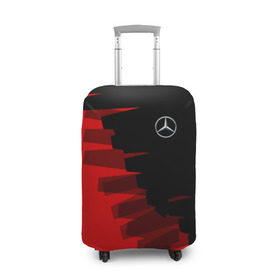 Чехол для чемодана 3D с принтом MERCEDES BENZ SPORT в Тюмени, 86% полиэфир, 14% спандекс | двустороннее нанесение принта, прорези для ручек и колес | amg | auto | mercedes | авто | автомобиль | автомобильные | амг | бренд | марка | машины | мерседес
