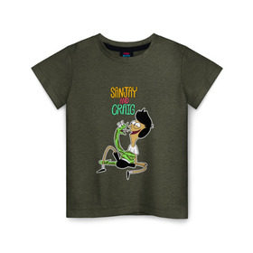 Детская футболка хлопок с принтом Санджей и Крейг в Тюмени, 100% хлопок | круглый вырез горловины, полуприлегающий силуэт, длина до линии бедер | sanjay and craig | крейг | мультфильм | санджей