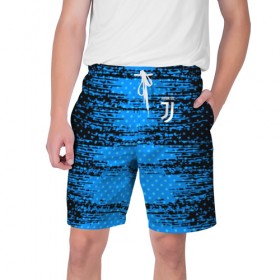 Мужские шорты 3D с принтом Juventus sport uniform в Тюмени,  полиэстер 100% | прямой крой, два кармана без застежек по бокам. Мягкая трикотажная резинка на поясе, внутри которой широкие завязки. Длина чуть выше колен | 