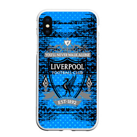 Чехол для iPhone XS Max матовый с принтом Liverpool sport uniform в Тюмени, Силикон | Область печати: задняя сторона чехла, без боковых панелей | Тематика изображения на принте: football | soccer | ливерпуль