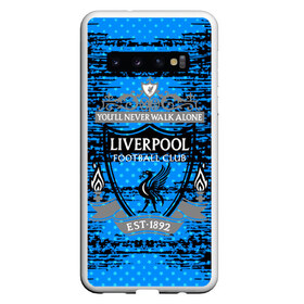 Чехол для Samsung Galaxy S10 с принтом Liverpool sport uniform в Тюмени, Силикон | Область печати: задняя сторона чехла, без боковых панелей | Тематика изображения на принте: football | soccer | ливерпуль