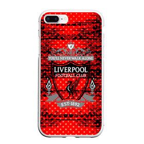 Чехол для iPhone 7Plus/8 Plus матовый с принтом Liverpool sport uniform в Тюмени, Силикон | Область печати: задняя сторона чехла, без боковых панелей | Тематика изображения на принте: football | soccer | ливерпуль