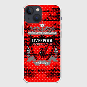 Чехол для iPhone 13 mini с принтом Liverpool sport uniform в Тюмени,  |  | Тематика изображения на принте: football | soccer | ливерпуль