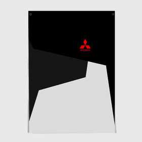 Постер с принтом MITSUBISHI SPORT в Тюмени, 100% бумага
 | бумага, плотность 150 мг. Матовая, но за счет высокого коэффициента гладкости имеет небольшой блеск и дает на свету блики, но в отличии от глянцевой бумаги не покрыта лаком | 