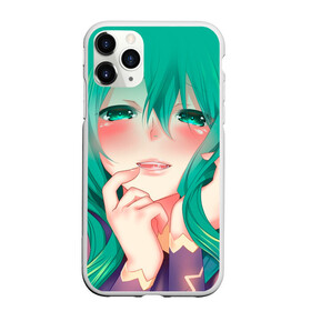 Чехол для iPhone 11 Pro матовый с принтом Miku Ahegao в Тюмени, Силикон |  | вокалоид | зеленоволосая девушка | мику ахегао | хатсуне мику