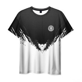Мужская футболка 3D с принтом Chelsea black 2018 в Тюмени, 100% полиэфир | прямой крой, круглый вырез горловины, длина до линии бедер | football | soccer | челси