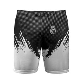 Мужские шорты 3D спортивные с принтом Real Madrid black 2018 в Тюмени,  |  | football | soccer | реал мадрид