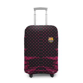 Чехол для чемодана 3D с принтом Barcelona abstract collection в Тюмени, 86% полиэфир, 14% спандекс | двустороннее нанесение принта, прорези для ручек и колес | football | soccer | барселона
