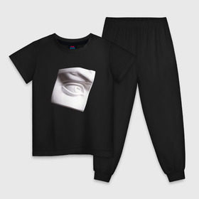 Детская пижама хлопок с принтом Глаз Давида в Тюмени, 100% хлопок |  брюки и футболка прямого кроя, без карманов, на брюках мягкая резинка на поясе и по низу штанин
 | Тематика изображения на принте: глаз | искусство | скульптура | художник
