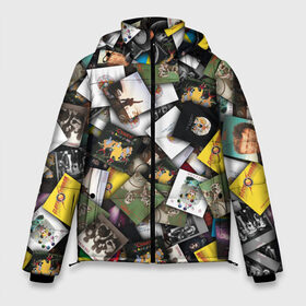 Мужская зимняя куртка 3D с принтом Queen Дискография в Тюмени, верх — 100% полиэстер; подкладка — 100% полиэстер; утеплитель — 100% полиэстер | длина ниже бедра, свободный силуэт Оверсайз. Есть воротник-стойка, отстегивающийся капюшон и ветрозащитная планка. 

Боковые карманы с листочкой на кнопках и внутренний карман на молнии. | Тематика изображения на принте: freddie mercury | альбом | квин | куин | обложка | паттерн | рок | фредди меркьюри