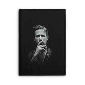 Обложка для автодокументов с принтом Ryan Gosling в Тюмени, натуральная кожа |  размер 19,9*13 см; внутри 4 больших “конверта” для документов и один маленький отдел — туда идеально встанут права | Тематика изображения на принте: ryan gosling | актер | райан гослинг