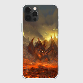 Чехол для iPhone 12 Pro с принтом Fire Dragon в Тюмени, силикон | область печати: задняя сторона чехла, без боковых панелей | goddess of destruction | line age | line age ii | lineage ii | линейка