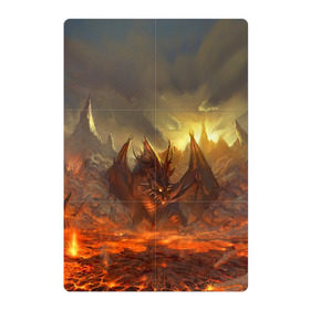 Магнитный плакат 2Х3 с принтом Fire Dragon в Тюмени, Полимерный материал с магнитным слоем | 6 деталей размером 9*9 см | goddess of destruction | line age | line age ii | lineage ii | линейка
