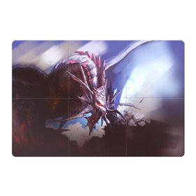 Магнитный плакат 3Х2 с принтом Dragon в Тюмени, Полимерный материал с магнитным слоем | 6 деталей размером 9*9 см | Тематика изображения на принте: goddess of destruction | line age | line age ii | lineage ii | линейка