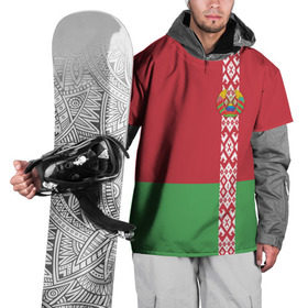 Накидка на куртку 3D с принтом Белоруссия, лента с гербом в Тюмени, 100% полиэстер |  | belarus | byelorussia | беларусь | белорус | белоруссия | белорусский | минск | республика | флаг
