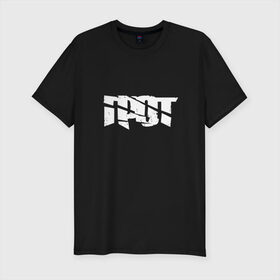 Мужская футболка премиум с принтом ГРОТ в Тюмени, 92% хлопок, 8% лайкра | приталенный силуэт, круглый вырез ворота, длина до линии бедра, короткий рукав | grot | rap | грот | рэп