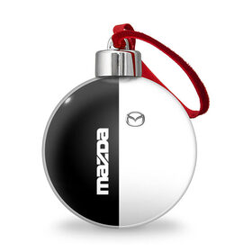 Ёлочный шар с принтом Mazda в Тюмени, Пластик | Диаметр: 77 мм | Тематика изображения на принте: mazda | авто | автомобиль | мазда