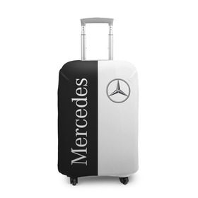 Чехол для чемодана 3D с принтом Mercedes в Тюмени, 86% полиэфир, 14% спандекс | двустороннее нанесение принта, прорези для ручек и колес | benz | mercedes | авто | автомобиль | бенз | мерседес
