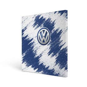 Холст квадратный с принтом Volkswagen в Тюмени, 100% ПВХ |  | auto | car | race | volkswagen | авто | гонки | краска | краски | марка | машина | фольксваген | фольтсваген