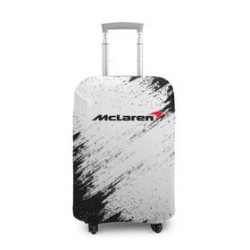 Чехол для чемодана 3D с принтом McLaren в Тюмени, 86% полиэфир, 14% спандекс | двустороннее нанесение принта, прорези для ручек и колес | auto | car | mclaren | race | авто | гонки | краска | краски | макларен | марка | машина