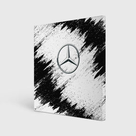 Холст квадратный с принтом Mercedes в Тюмени, 100% ПВХ |  | Тематика изображения на принте: mercedes | мерседес