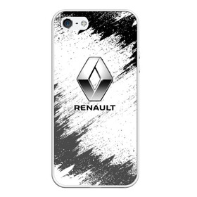Чехол для iPhone 5/5S матовый с принтом Renault в Тюмени, Силикон | Область печати: задняя сторона чехла, без боковых панелей | auto | car | race | renault | авто | гонки | краска | краски | марка | машина | рено