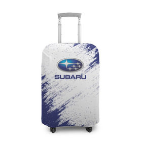 Чехол для чемодана 3D с принтом Subaru в Тюмени, 86% полиэфир, 14% спандекс | двустороннее нанесение принта, прорези для ручек и колес | auto | car | race | subaru | авто | гонки | краска | краски | марка | машина | субару
