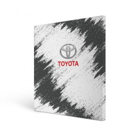 Холст квадратный с принтом TOYOTA в Тюмени, 100% ПВХ |  | auto | car | race | toyota | авто | гонки | краска | краски | марка | машина | тойота