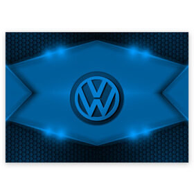 Поздравительная открытка с принтом Volkswagen SPORT в Тюмени, 100% бумага | плотность бумаги 280 г/м2, матовая, на обратной стороне линовка и место для марки
 | auto | automobile | car | carbon | machine | motor | motor car | sport car | volkswagen | автомашина | бренд | легковой автомобиль | марка | спортивный автомобиль | тачка