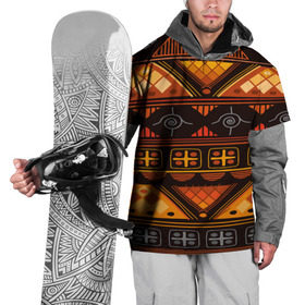 Накидка на куртку 3D с принтом Aztec ornament в Тюмени, 100% полиэстер |  | aztec | geometry | pattern | symbol | world | ацтек | геометрия | народный | орнамент | символы | узор | этника | этнический