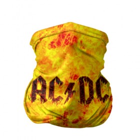 Бандана-труба 3D с принтом AC/DC Hell-Fire в Тюмени, 100% полиэстер, ткань с особыми свойствами — Activecool | плотность 150‒180 г/м2; хорошо тянется, но сохраняет форму | ac dc | acdc | fire | hard rock | rock | асдс | рок | эй си ди си